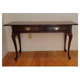 Elegant Queen Ann Console Library Table