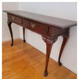 Elegant Queen Ann Console Library Table
