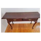 Elegant Queen Ann Console Library Table