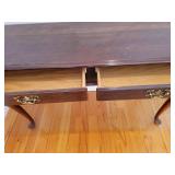 Elegant Queen Ann Console Library Table