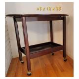 Brass Hardware Butler Tray Bar Cart