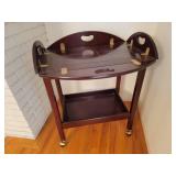 Brass Hardware Butler Tray Bar Cart