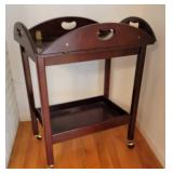 Brass Hardware Butler Tray Bar Cart