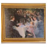 Framed Oil Print of Hip, Hip, Hurrah! by Peder Severin Krøyer