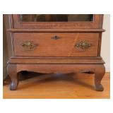 Antique Slender 4 Shelf Display Cabinet