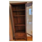 Antique Slender 4 Shelf Display Cabinet
