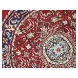 Burgundy Round Area Rug ~ 36