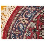 Burgundy Round Area Rug ~ 36