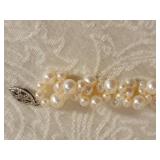 Graceful 14K Clasp Pearl Twisted Bracelet