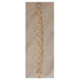 Graceful 14K Clasp Pearl Twisted Bracelet