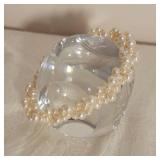 Graceful 14K Clasp Pearl Twisted Bracelet