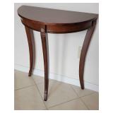 Foyer Demilune Table and Mirror
