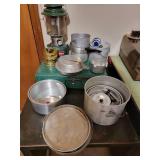 Camping Kitchen ~ Cooktop * Pots & Pans * Lantern