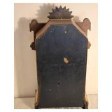 Decorative Vintage Style Wall Clock with Pendulum and Roman Numerals
