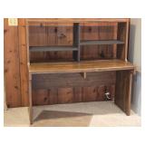 Wood Student Desk with Hutch and Matching Chair