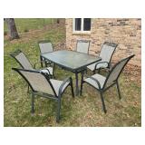 Outdoor Patio Dining Table with 6 Chairs