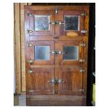 Antique E F Burg Co Hotel Outfitters Ice Box Cabinet