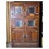 Antique E F Burg Co Hotel Outfitters Ice Box Cabinet