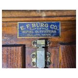 Antique E F Burg Co Hotel Outfitters Ice Box Cabinet