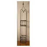 Decorative Wrought Iron Tiered Plant Stand