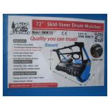 Raytree 72" Skid Steer Forestry Drum Mulcher