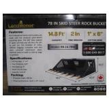 LandHonor 78" Skid Steer Skeleton Rock Bucket