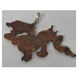 SC - Dragon Pendant Set - 1.5 in Silver/Copper Dragon Pendant & Gold-Toned Brooch