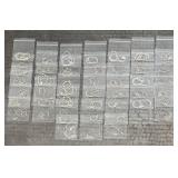 41 Sterling Silver Chains with 143 Snap Necklace Pendants and Many Themed Snaps