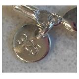 41 Sterling Silver Chains with 143 Snap Necklace Pendants and Many Themed Snaps