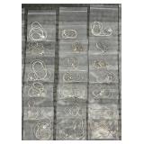 41 Sterling Silver Chains with 143 Snap Necklace Pendants and Many Themed Snaps
