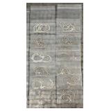 41 Sterling Silver Chains with 143 Snap Necklace Pendants and Many Themed Snaps