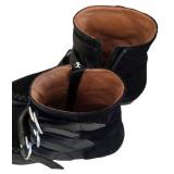 Isabel Marant Black Suede Rowi Leather and Suede Ankle Boots-Size 38