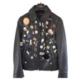 Coach Leather Biker Jacket Embellished / Coach Limited Edition Leather Biker Jacket
