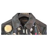 Coach Leather Biker Jacket Embellished / Coach Limited Edition Leather Biker Jacket
