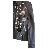 Coach Leather Biker Jacket Embellished / Coach Limited Edition Leather Biker Jacket