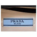 Prada Black Suede Pointed-Toe Kitten Heel Pumps / Prada Black Suede Pointed Toe Pump