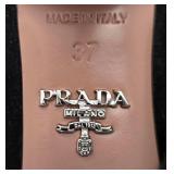 Prada Black Suede Pointed-Toe Kitten Heel Pumps / Prada Black Suede Pointed Toe Pump