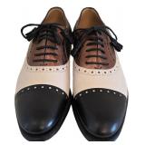 Gucci Two-Tone Wingtip Oxford Shoes - Made in Italy, Size 37
