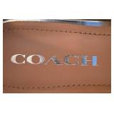 Coach Leah Platform Lug Sole Metallic Leather Loafers