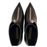 Stella McCartney Zipit Leather Ankle Boots Size 37.5