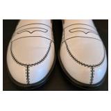 Christian Louboutin Paris White Leather Loafers - EU 37 1/2