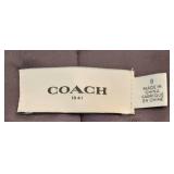 Coach Black Leather Western Rivets Moto Jacket