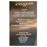 Coach Black Leather Western Rivets Moto Jacket