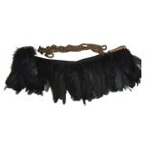 Feather Masks & 2" Feather Belt (Lot of 3)