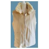 Loro Piana Storm System Vest - 46 - Cotton & Cashmere with Chinchilla Fur Collar