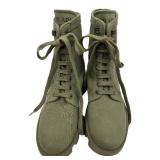 Prada Canvas Combat Boots - Lug Sole, Lace-Up, Women