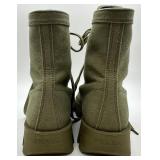 Prada Canvas Combat Boots - Lug Sole, Lace-Up, Women