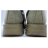 Prada Canvas Combat Boots - Lug Sole, Lace-Up, Women