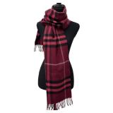 Burberry Cashmere Scarf, 64in Long & 5in Fringe, Made in England
