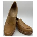 Naturalizer Darry Lug Sole Tan Leather Loafer - Women